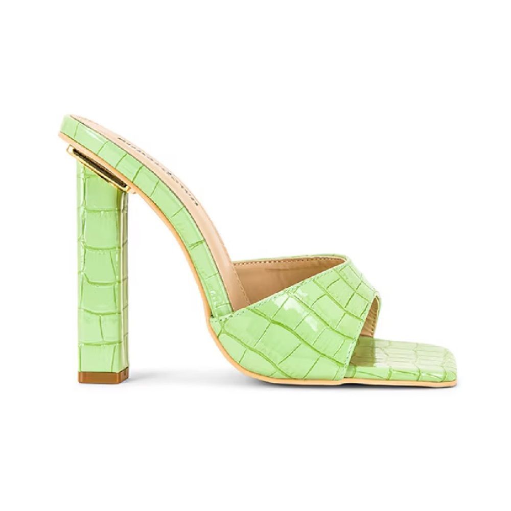 Revolve Superdown Peyton Lime Green Heels 6
